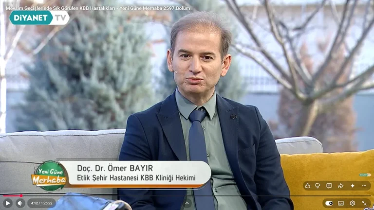 Mevsim Geçişlerinde Sık Görülen KBB Hastalıkları, Diyanet TV